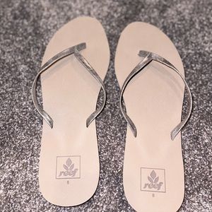 Tan and Gold Reef Flip Flops